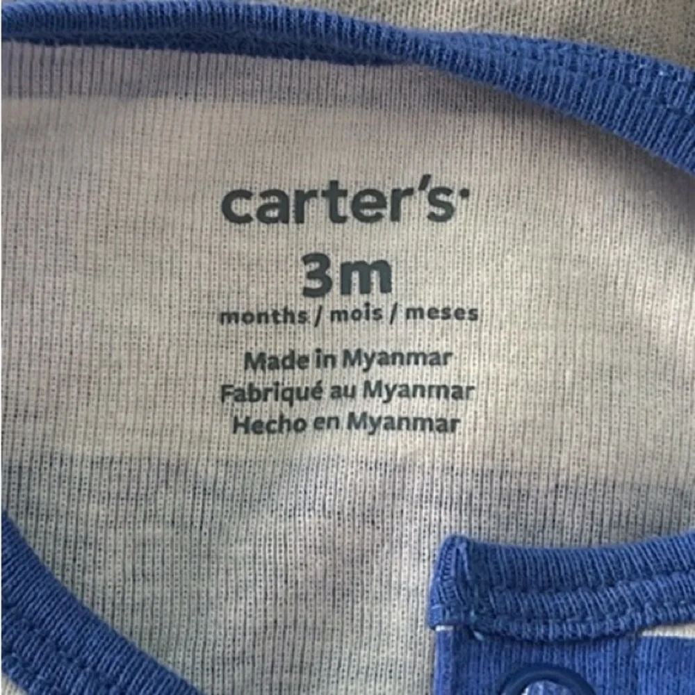 Carter’s snap front shark bodysuit